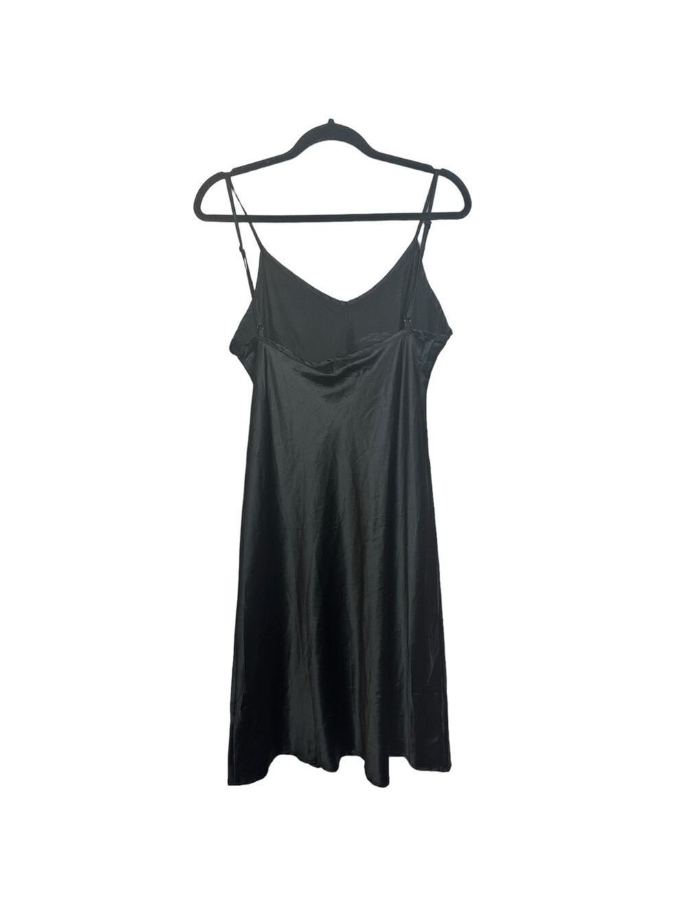 Olivaceous Polka Dot Smocked Waist Sheer Dress with Black Under Slip - Picture 5 of 14